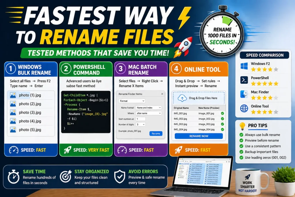 Fastest Way to Rename Files