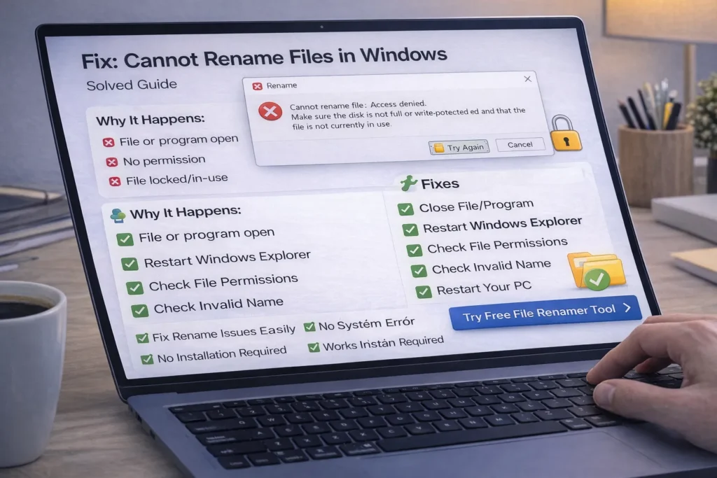 Fix Cannot Rename Files in Windows