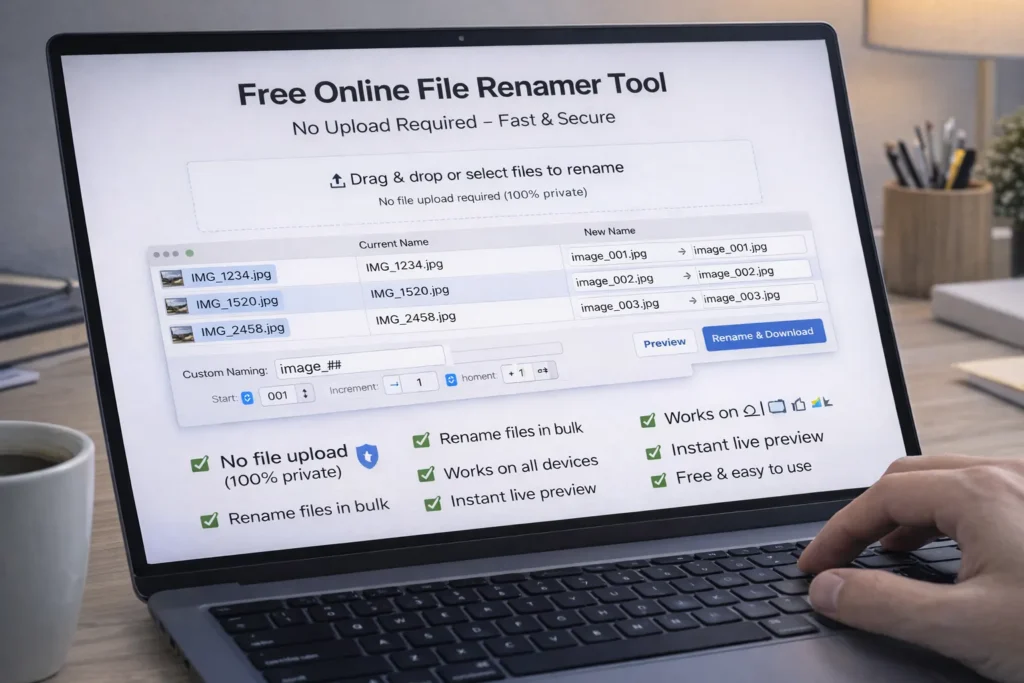 Free Online File Renamer Tool – Fast & Secure