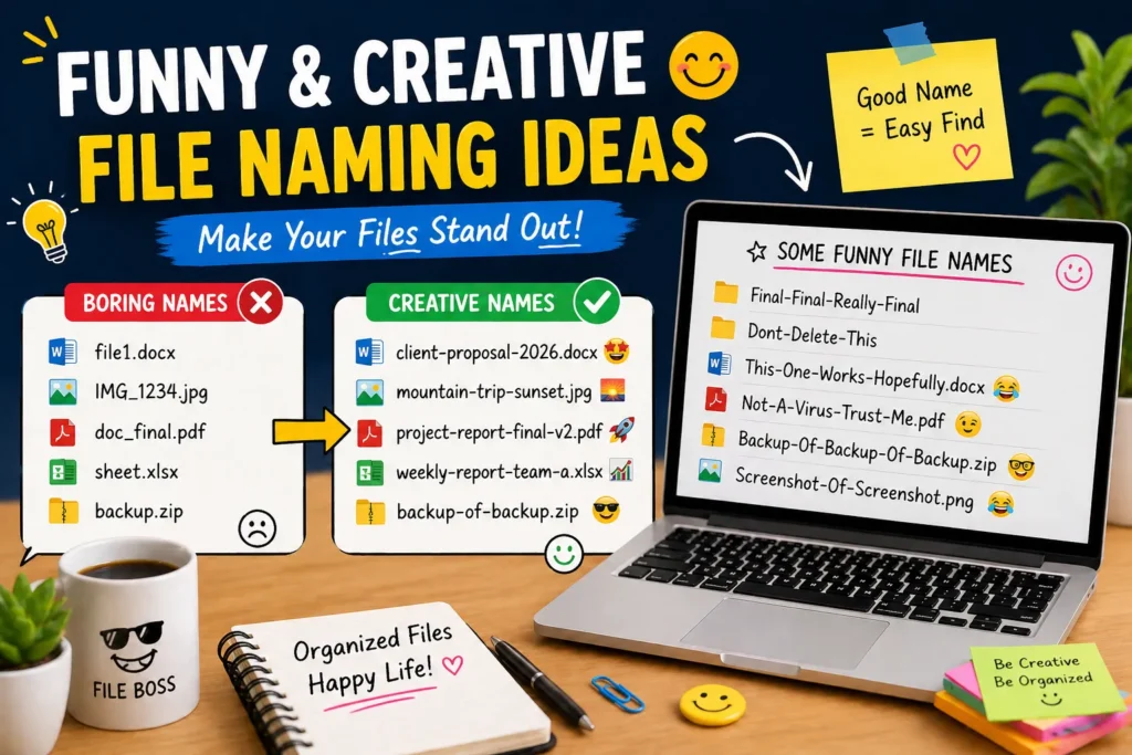 Funny & Creative File Naming Ideas