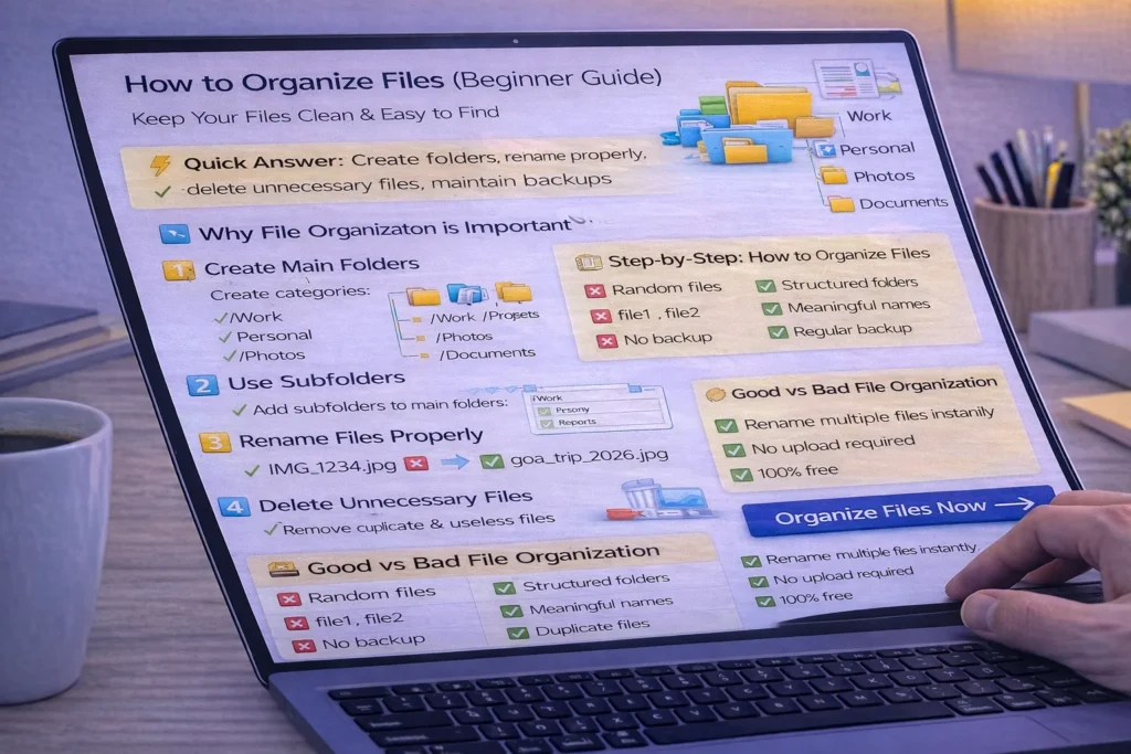 How to Organize Files – Keep Your Files Clean & Easy to Find