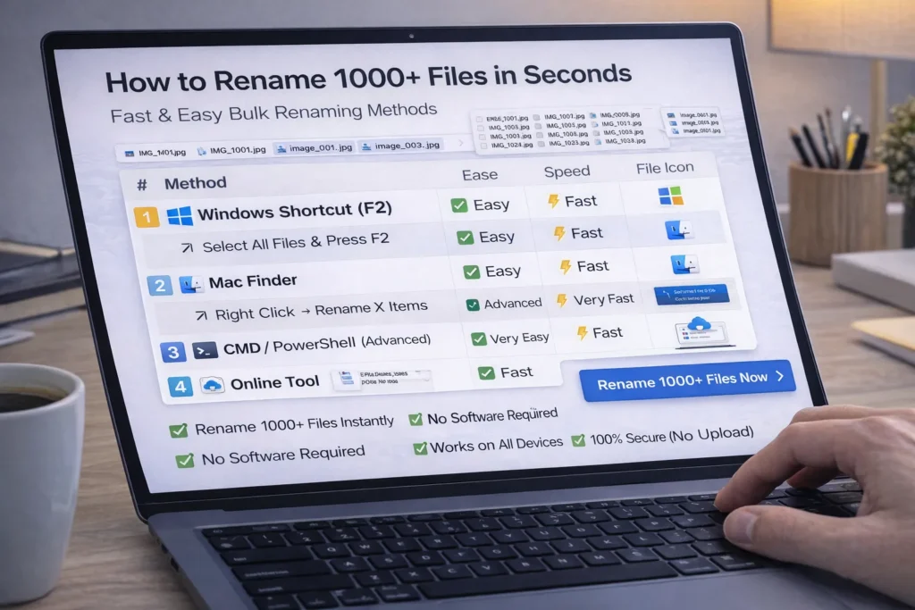 How to Rename 1000+ Files in Seconds