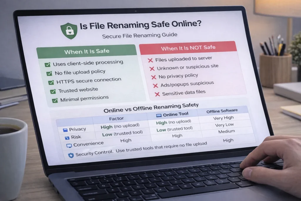 Is File Renaming Safe Online