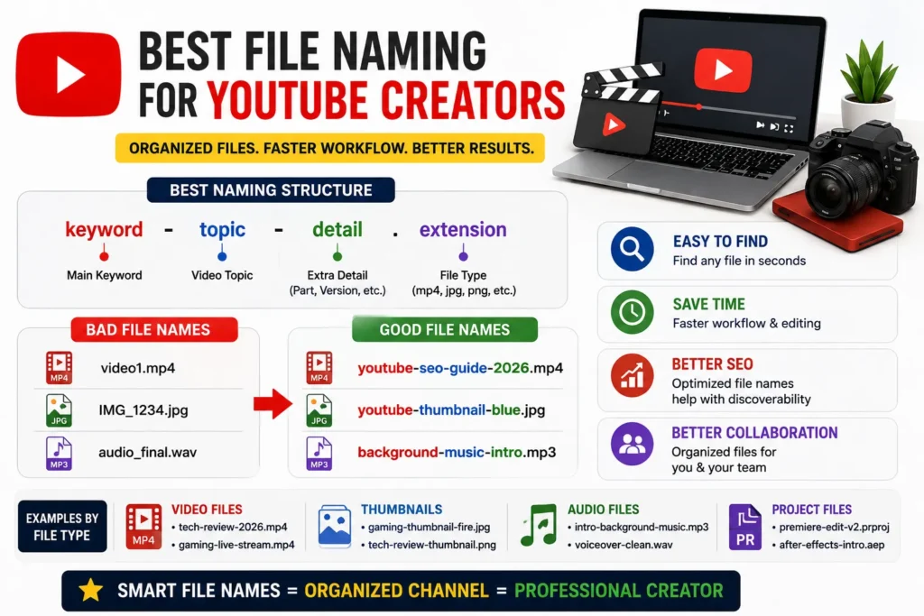 Best File Naming for YouTube Creators