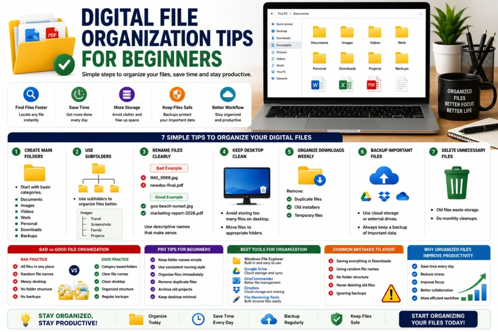 Digital File Organization Tips for Beginners