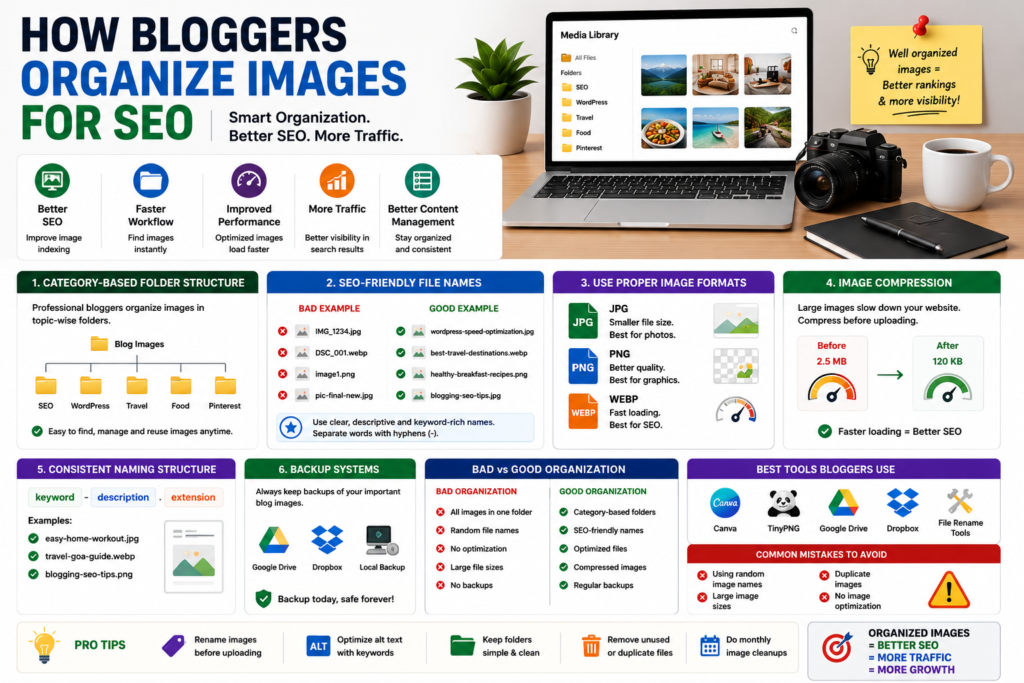 How Bloggers Organize Images for SEO
