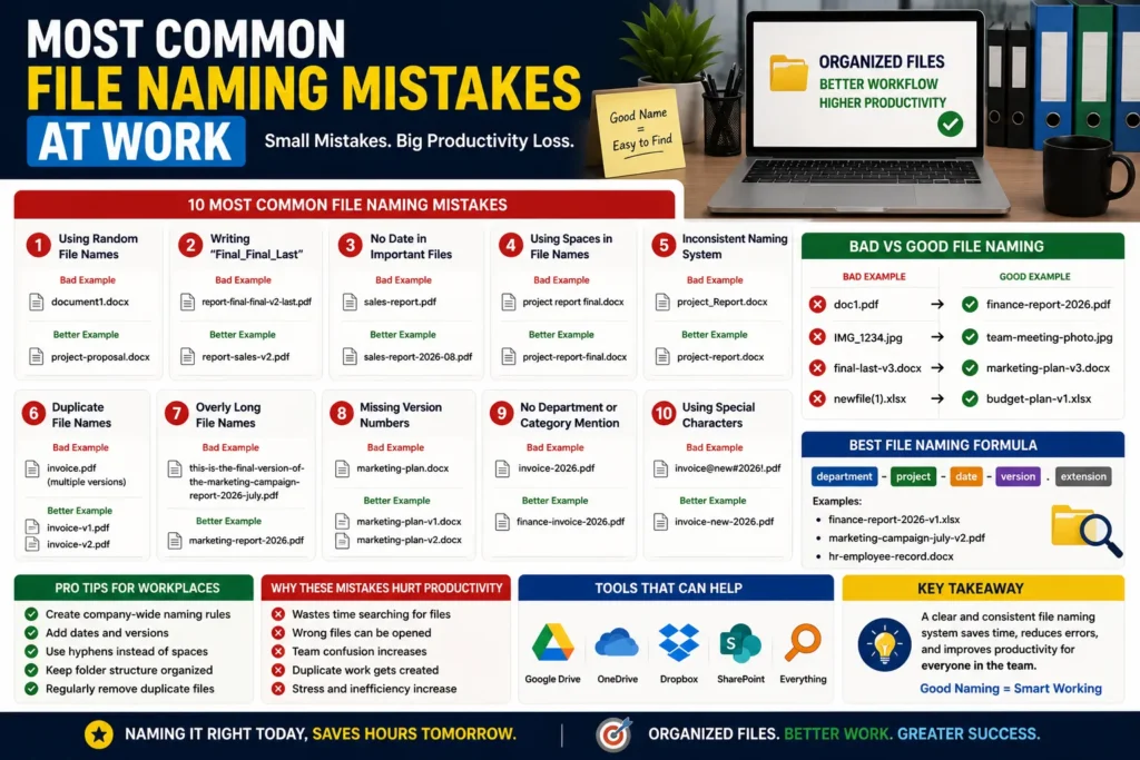 Most Common File Naming Mistakes at Work