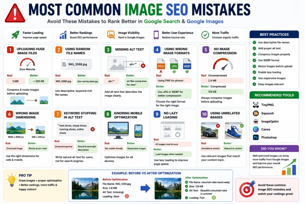 Most Common Image SEO Mistakes