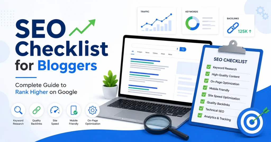 SEO Checklist for Bloggers: The Complete Guide to Rank Higher on Google